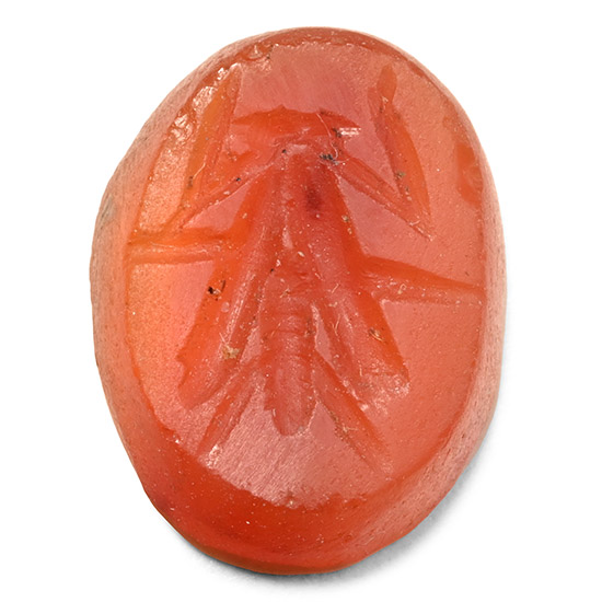 Roman Carnelian Gemstone with Fly