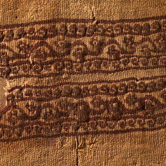 Egyptian Mounted Coptic Textile Fragment of a Pair of Segmenta