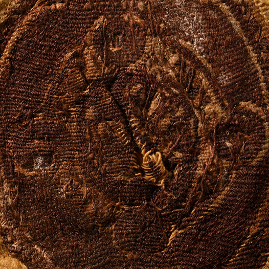 Egyptian Coptic Textile Fragment of an Orbiculus from a Tunic