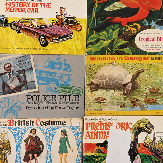 Seven British Cigarette Card Sets in Booklets