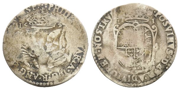 England. Tudor, Philip and Mary AR Sixpence.