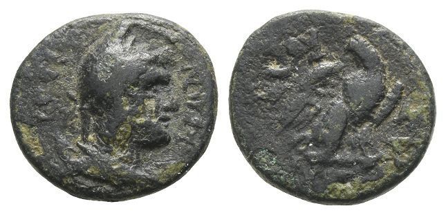 Phrygia, Laodicea ad Lycum AE Hemiassarion or Half Assarion.