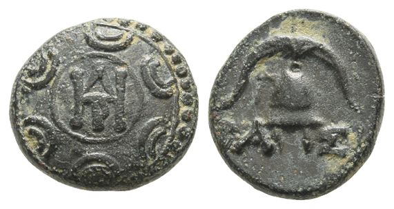 Kingdom of Macedon, Demetrios I Poliorketes AE Half Unit.