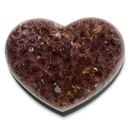 Amethyst Crystal Display Heart
