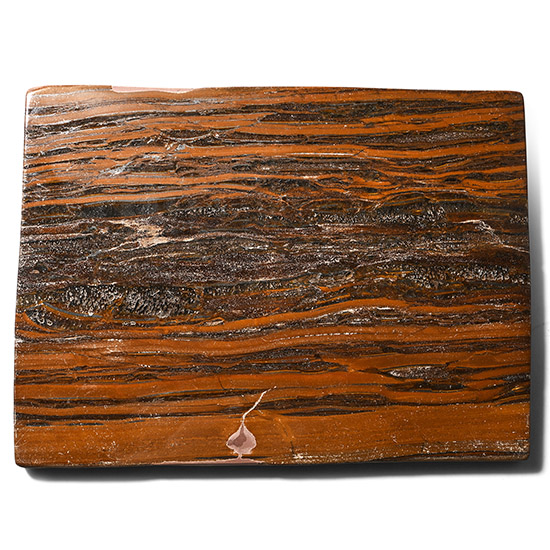 Tiger Iron Mineral Rock Display Slice