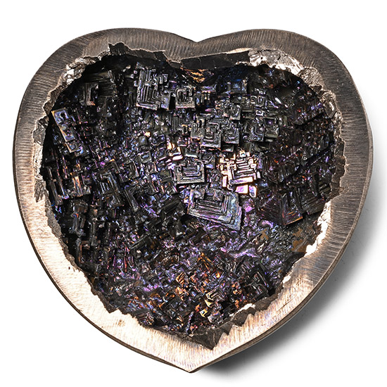 Laboratory Grown Bismuth Crystal Heart