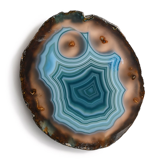 Turquoise Cookie Monster Agate Slice