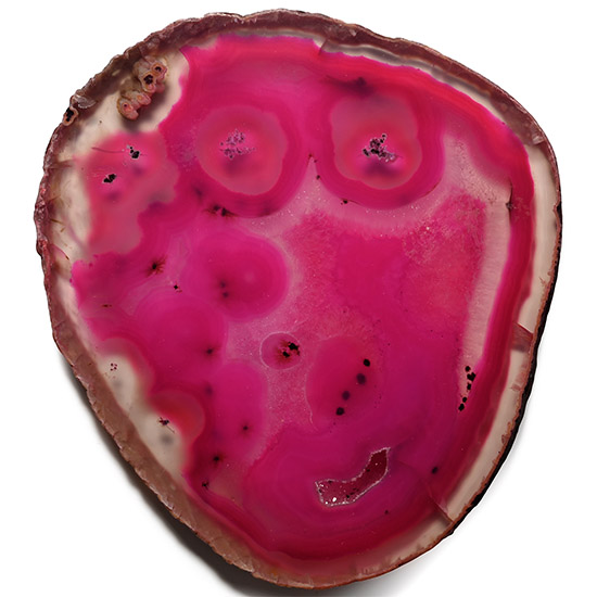 Pink Pirate with Parrot on Shoulder Agate Slice