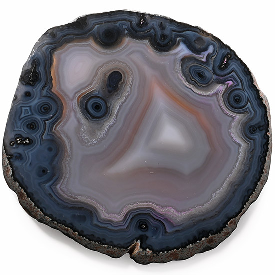 Smokey Blue Ghostbusters Slimer Agate Slice