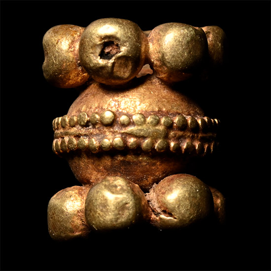 Western Asiatic Spherical Gold Bead
