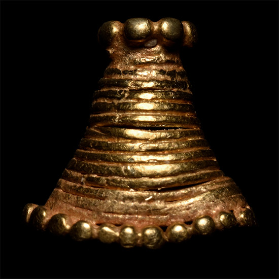 Western Asiatic Coiled Gold Bead