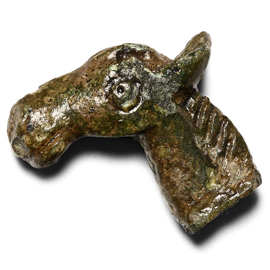 British Celtic Bronze Horse Protome