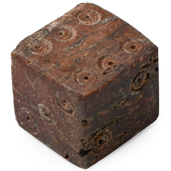 Roman Bone Gaming Die