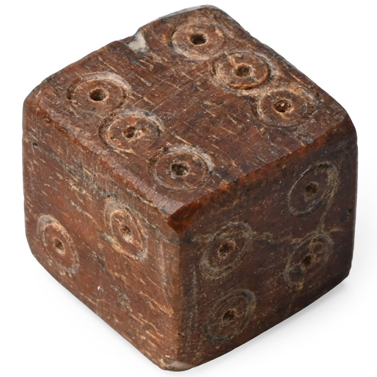 Roman Bone Gaming Die