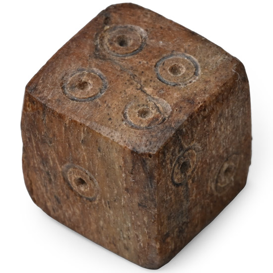 Roman Bone Gaming Die