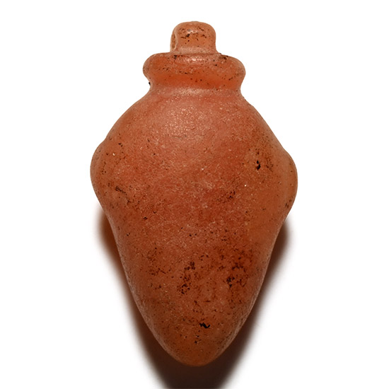 Egyptian Orange Jasper Heart Amulet