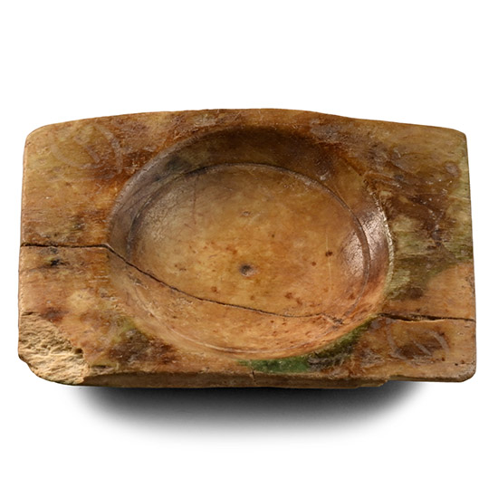 Roman Bone Gaming Dish with Decoration