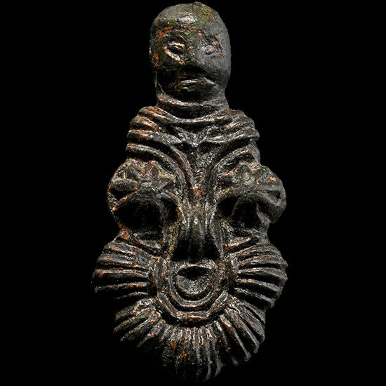 Viking Age Bronze Anthropomorphic Brooch