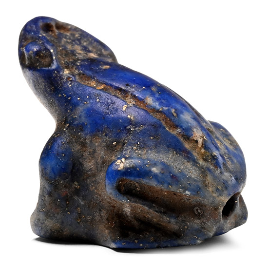 Egyptian Lapis Lazuli Frog Amulet