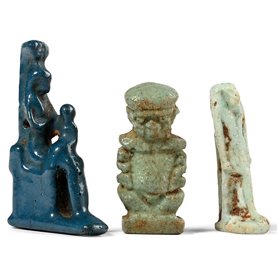 Egyptian Faience Amulet Group