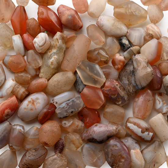 Western Asiatic Agate and Carnelian Bead Group