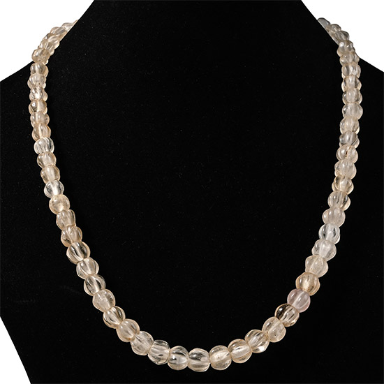 Rock Crystal Melon Bead Necklace String
