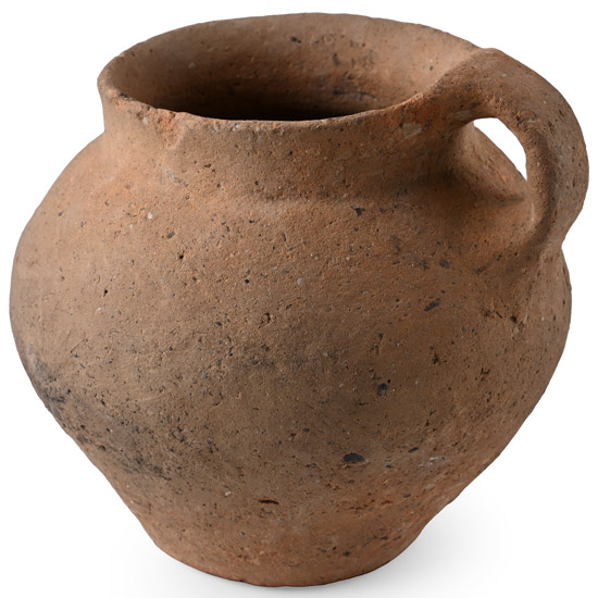 Chinese Terracotta Handled Cup