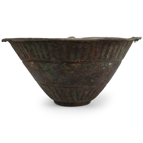 Luristan Bronze Decorated Conical Vessel