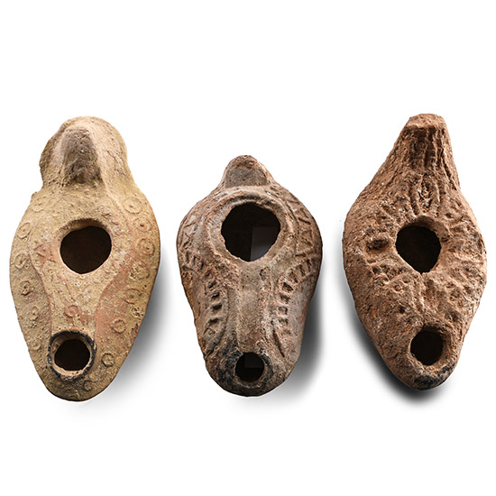 Byzantine Terracotta Oil Lamp Group