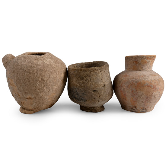 Greek Terracotta Vessel Group