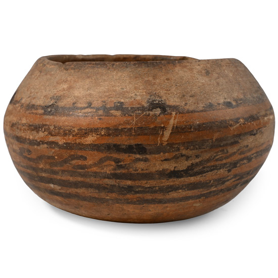 Pre-Columbian Painted Terracotta Bowl