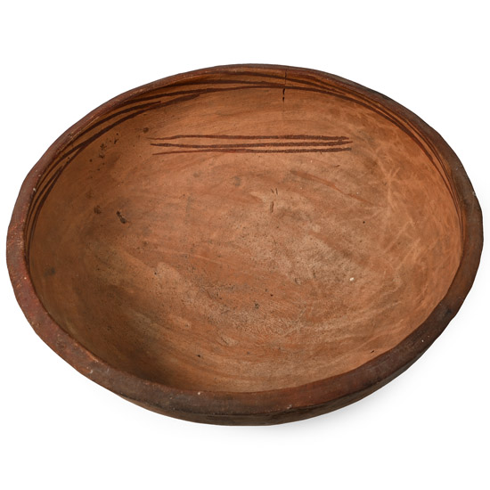Pre-Columbian Painted Terracotta Footed Bowl