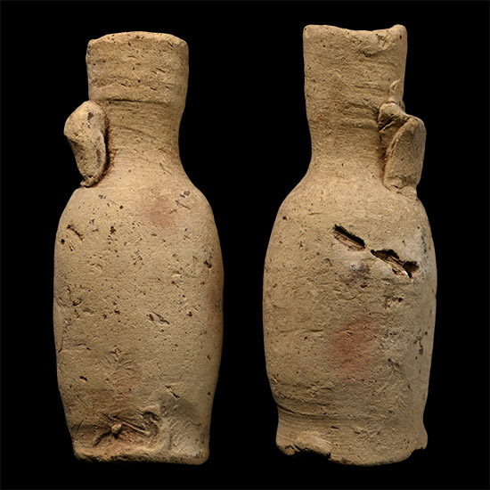 Roman Cream Ware Flask Pair