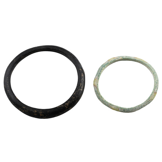 Large Late Roman Glass Bracelet Group