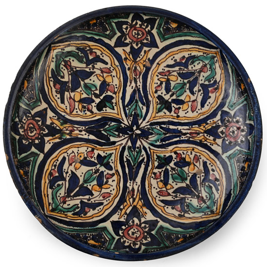 Persian Glazed Terracotta Bowl