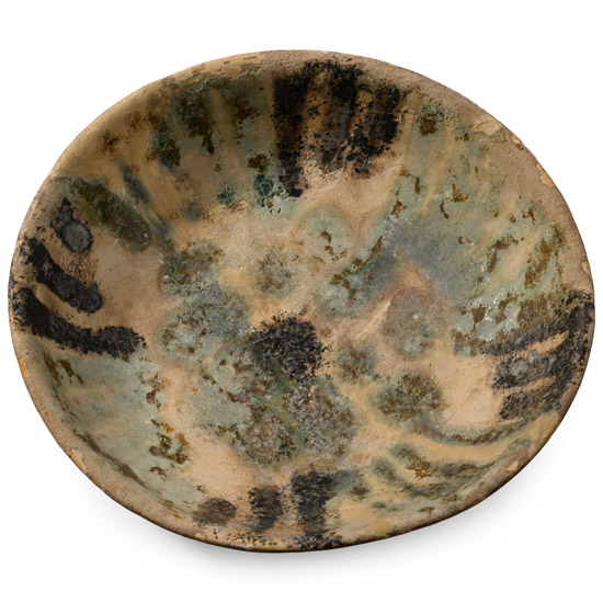 Western Asiatic Style Glazed Terracotta Bowl