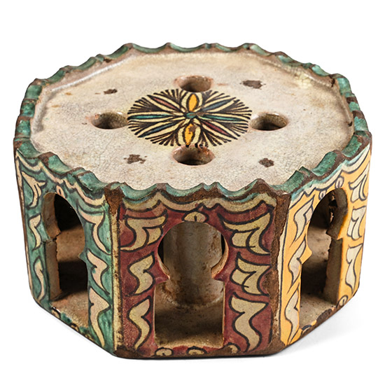 Kutahya Glazed Terracotta Vessel Stand