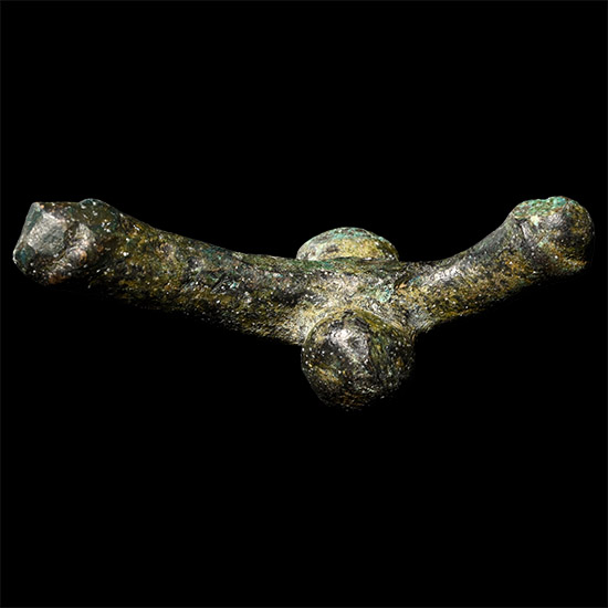 Roman Bronze Double Phallic Amulet