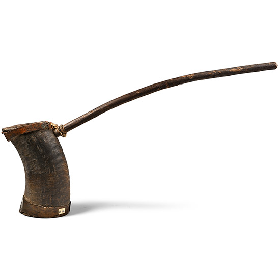 South East Asian Horn Opium Pipe
