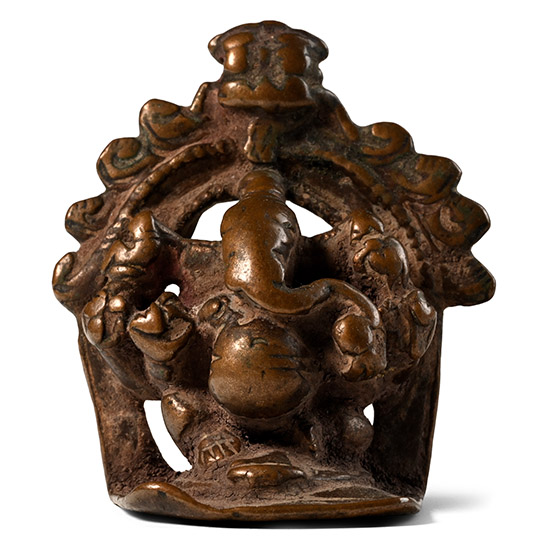 Antique Bronze Figure of Ganesh Seated