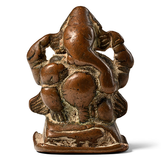 Early Bronze Chola Figure of Ganesh Seated