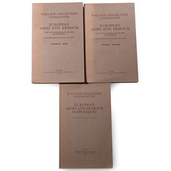 Wallace Collection Catalogues - European Arms and Armour Volumes I - III