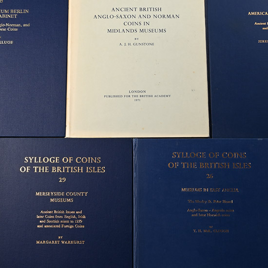 ANGLO-SAXON AND OTHER COINS - Sylloge of Coins of the British Isles Volumes 17, 26, 29, 30, 36