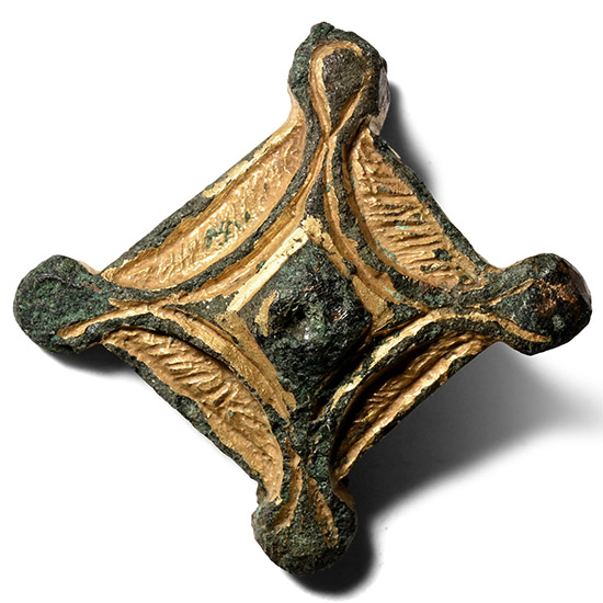 Saxon Gilt Bronze Harness Mount