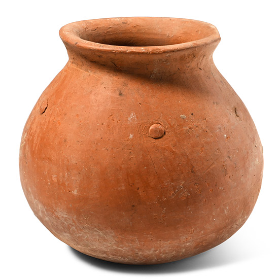 Western Asiatic Terracotta Jar with Studs