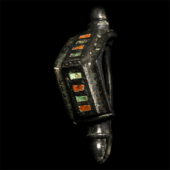 Roman Enamelled Bronze Equal Arm Brooch