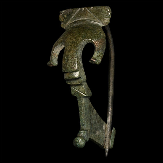 Roman Bronze Anchor Bow Brooch