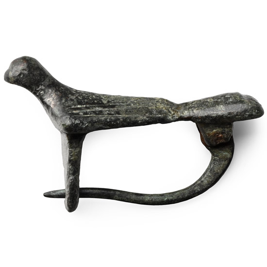 Roman Bronze Bird Brooch