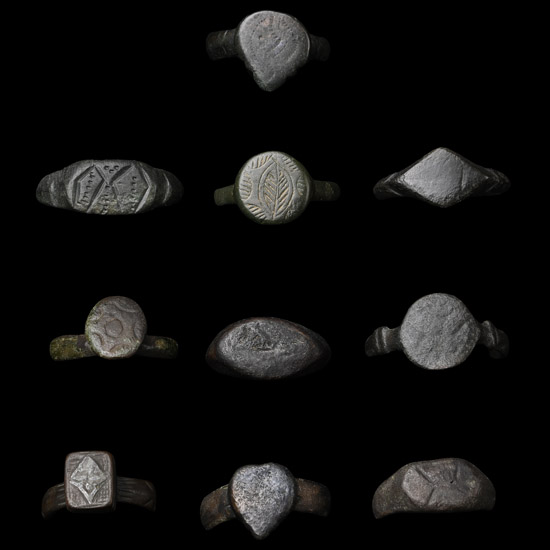 Roman to Medieval Bronze Ring Group