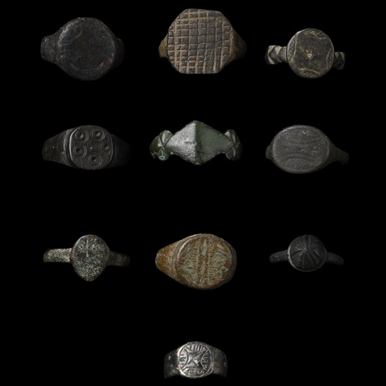 Roman to Medieval Bronze Ring Group